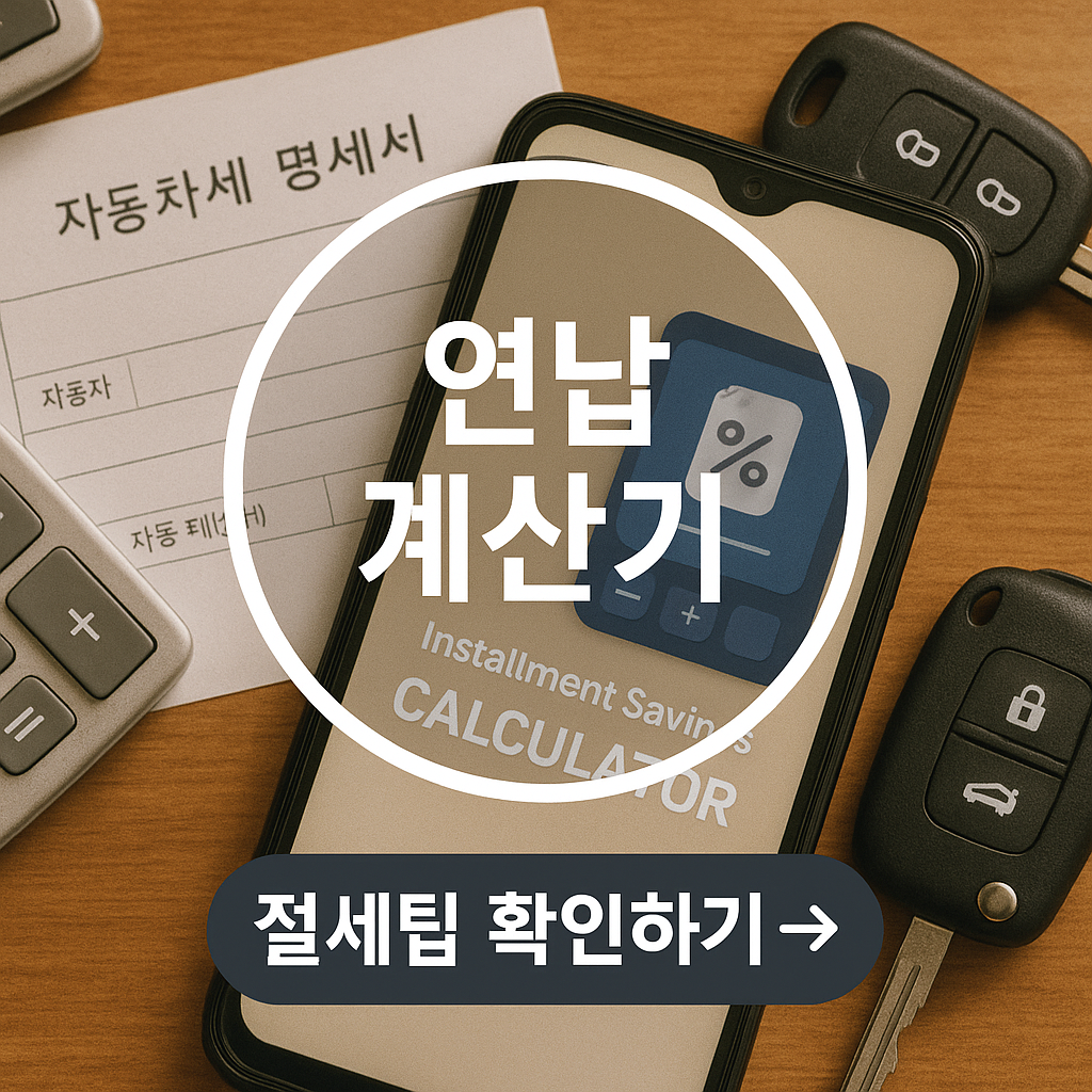 연납 계산기 사용법