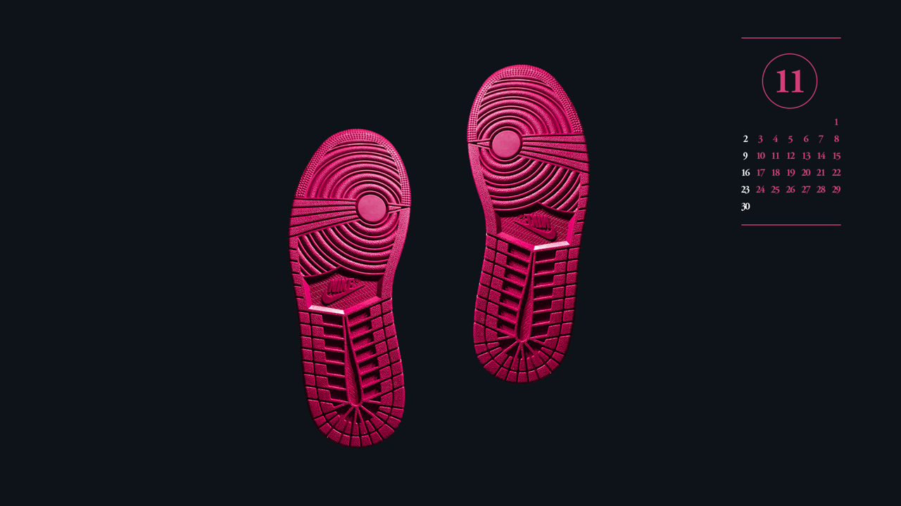 14 운동화 바닥 A - 2025년11월 노트북배경화면