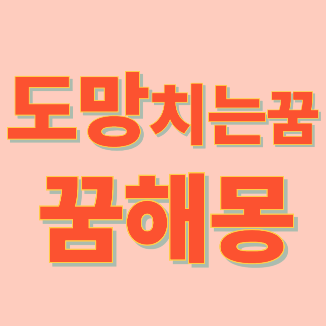 도망치는 꿈 해몽