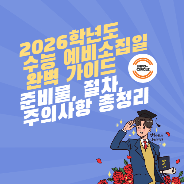 2026학년도 수능 예비소집일 완벽 가이드준비물, 절차, 주의사항 총정리