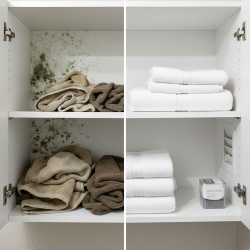 욕실 수납장 습기 방지, 곰팡이 없이 깔끔하게 보관하기