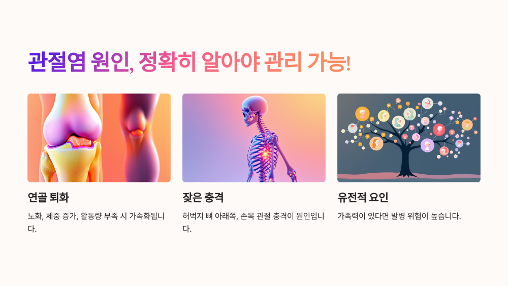 3. 관절염의 원인과 정확한 분석