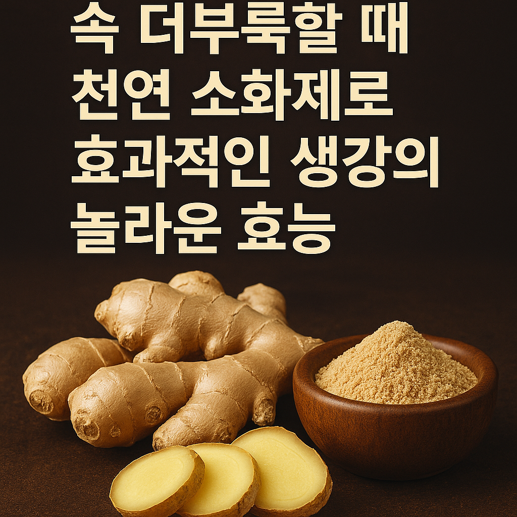 천연 소화제로 효과적인 생강의 놀라운 효능
