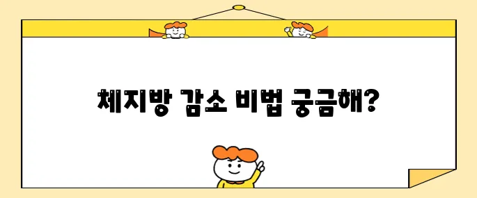 체지방 감소를 위한 10가지 방법 계산기
