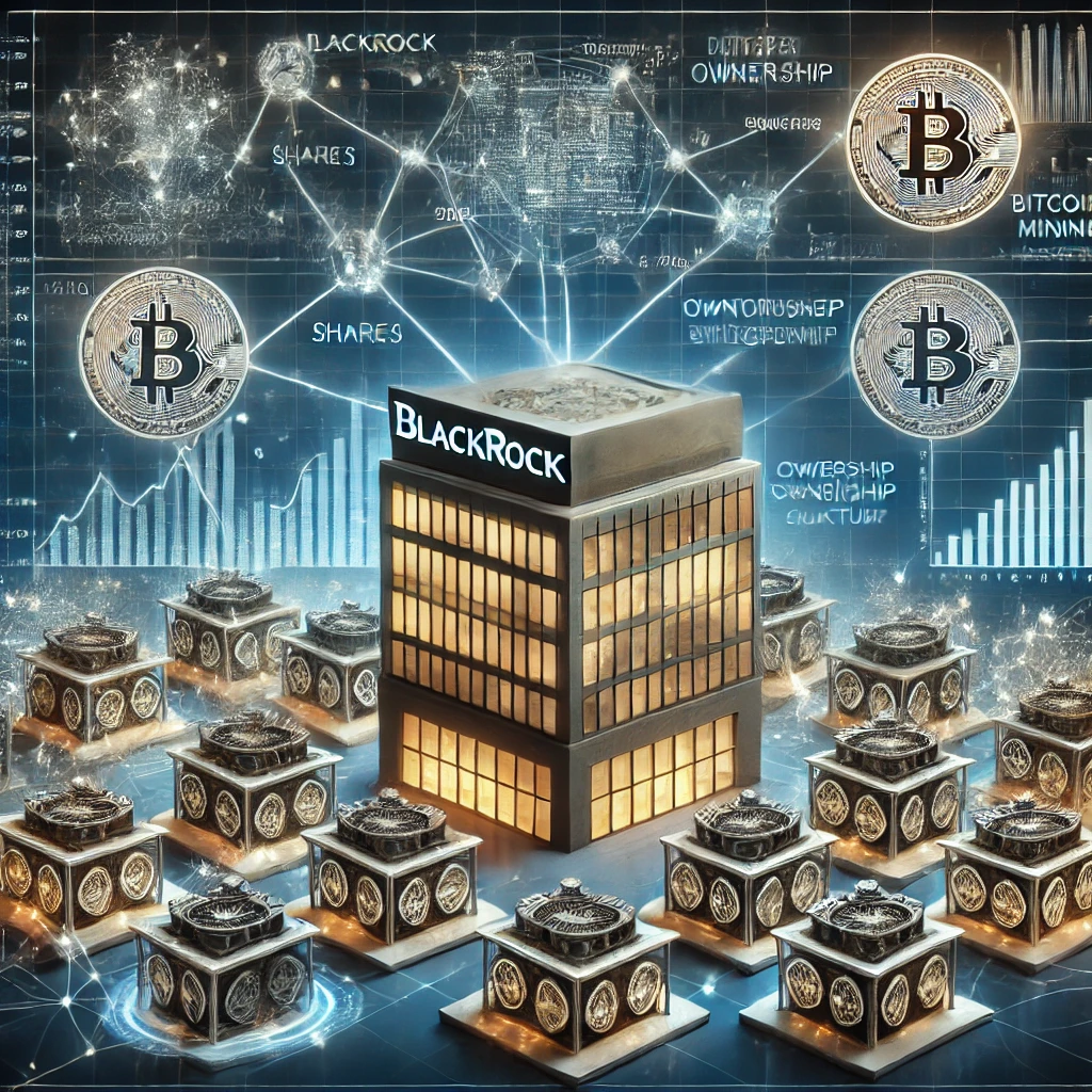 블랙록과 채굴회사와 관련된 이미지