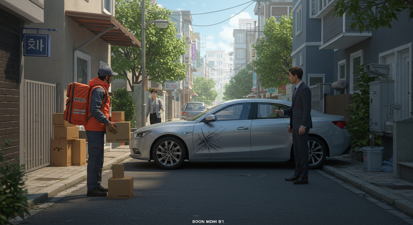 택배사고, 차량 파손, 택배책임