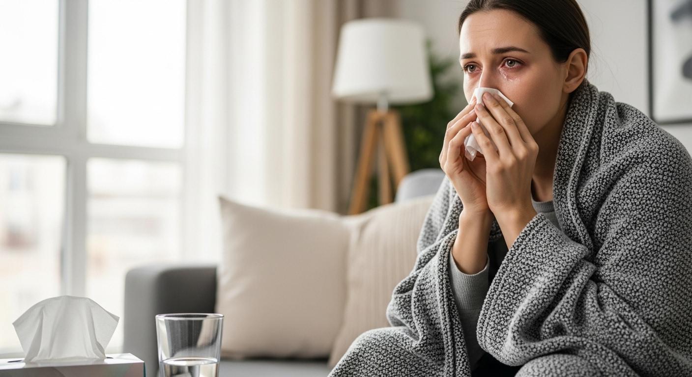 독감 증상 열 없음