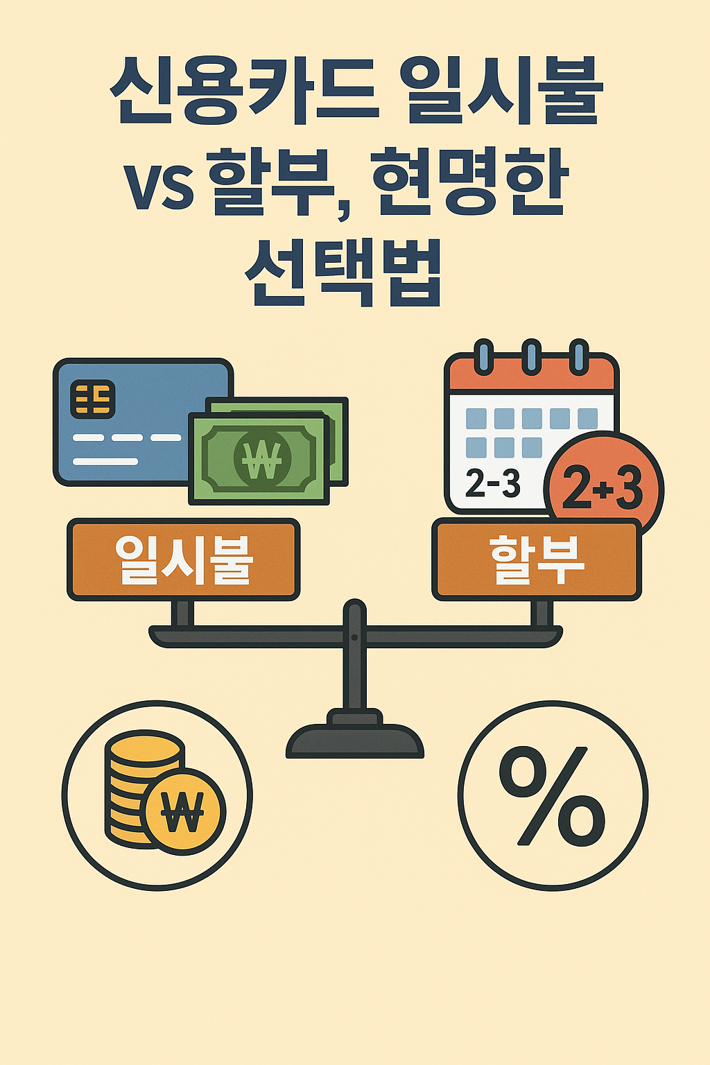 신용카드 일시불 vs 할부, 현명한 선택법 관련 이미지 사진
