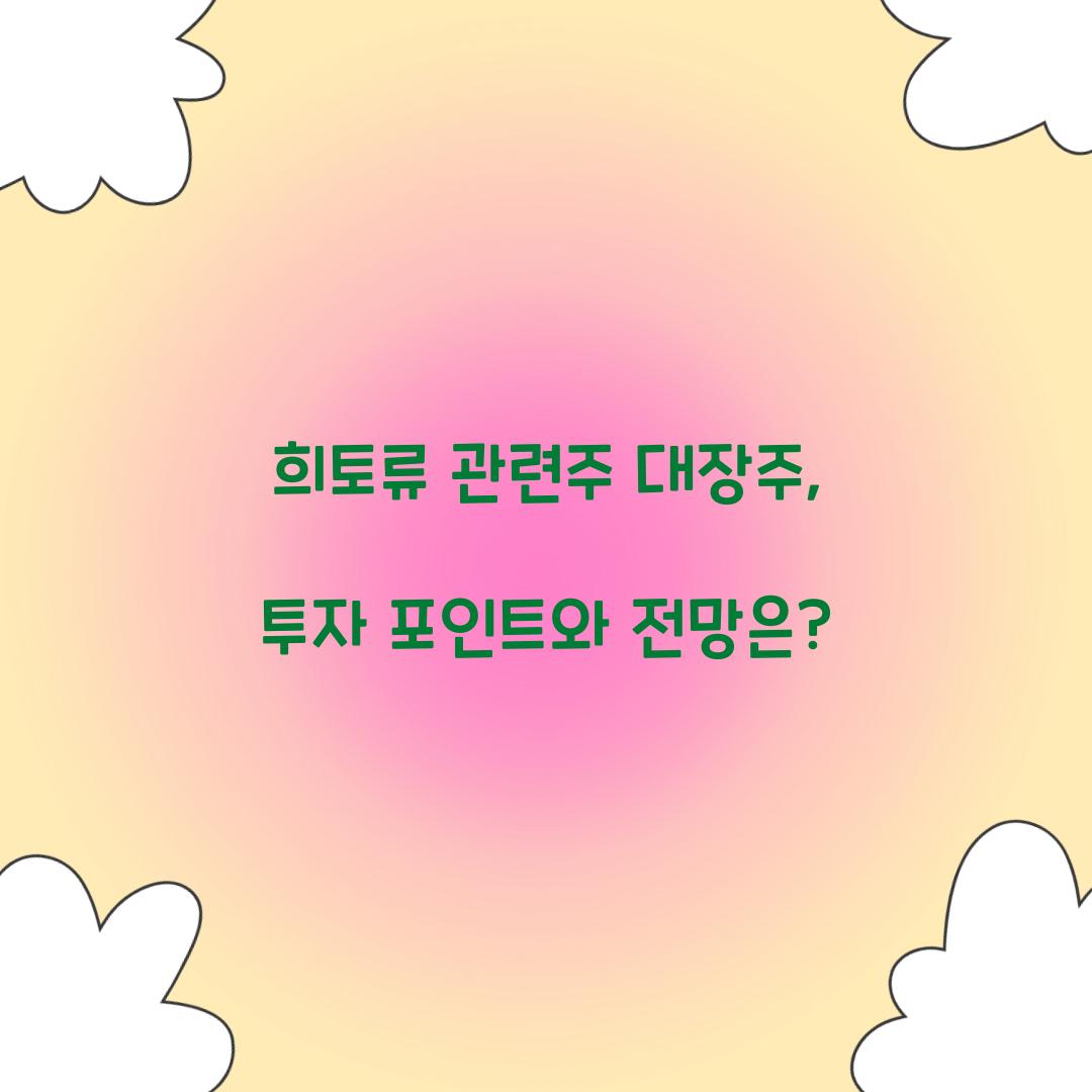 희토류 관련주 대장주