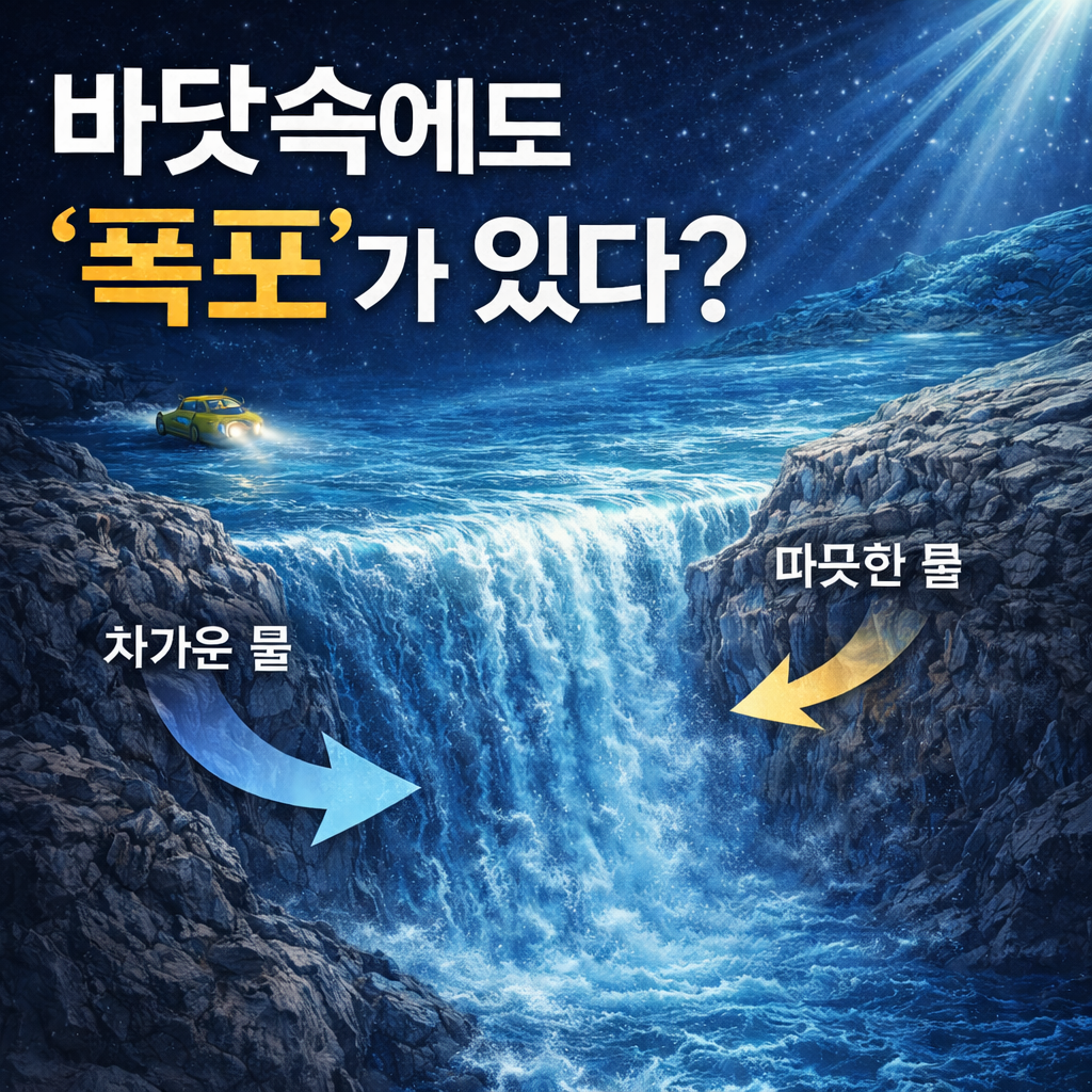 바닷속에도 폭포가 있다 해저 폭포의 충격적인 원리
