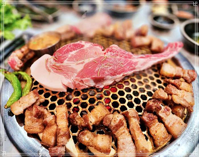인천 송도 맛집 소고기 꽃등심, 새우살, 양념 갈비살