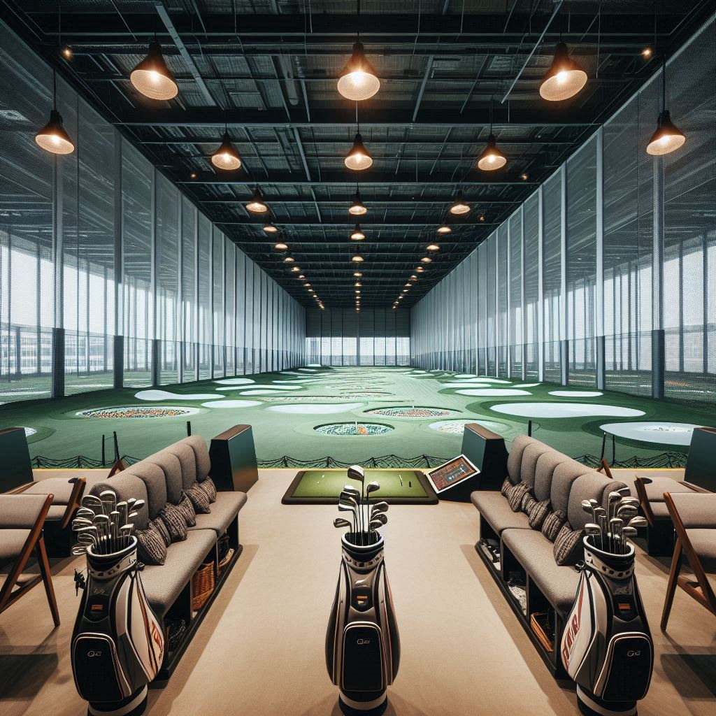 실내골프연습장 배경