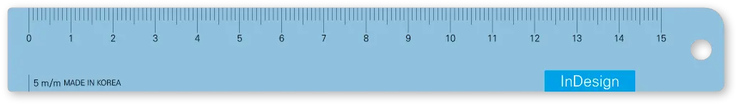 Printed ruler example
