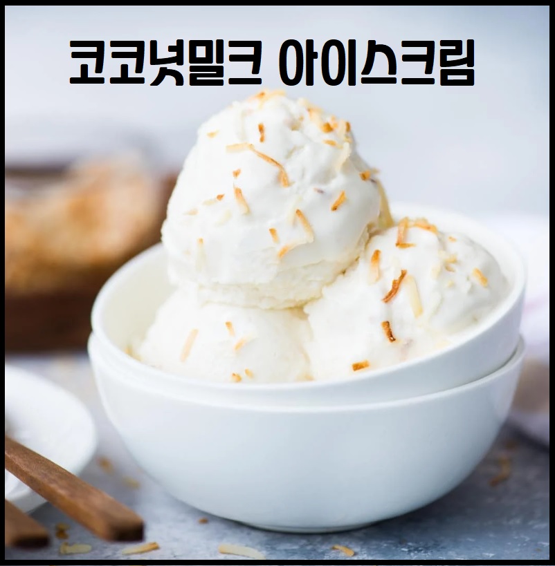 코코넛밀크 아이스크림
