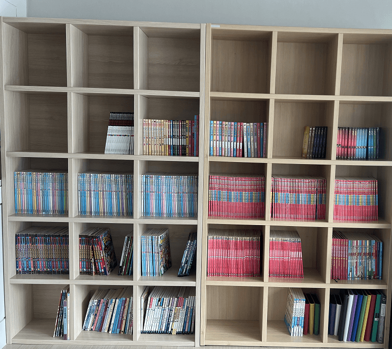 거실서재화 책장정리