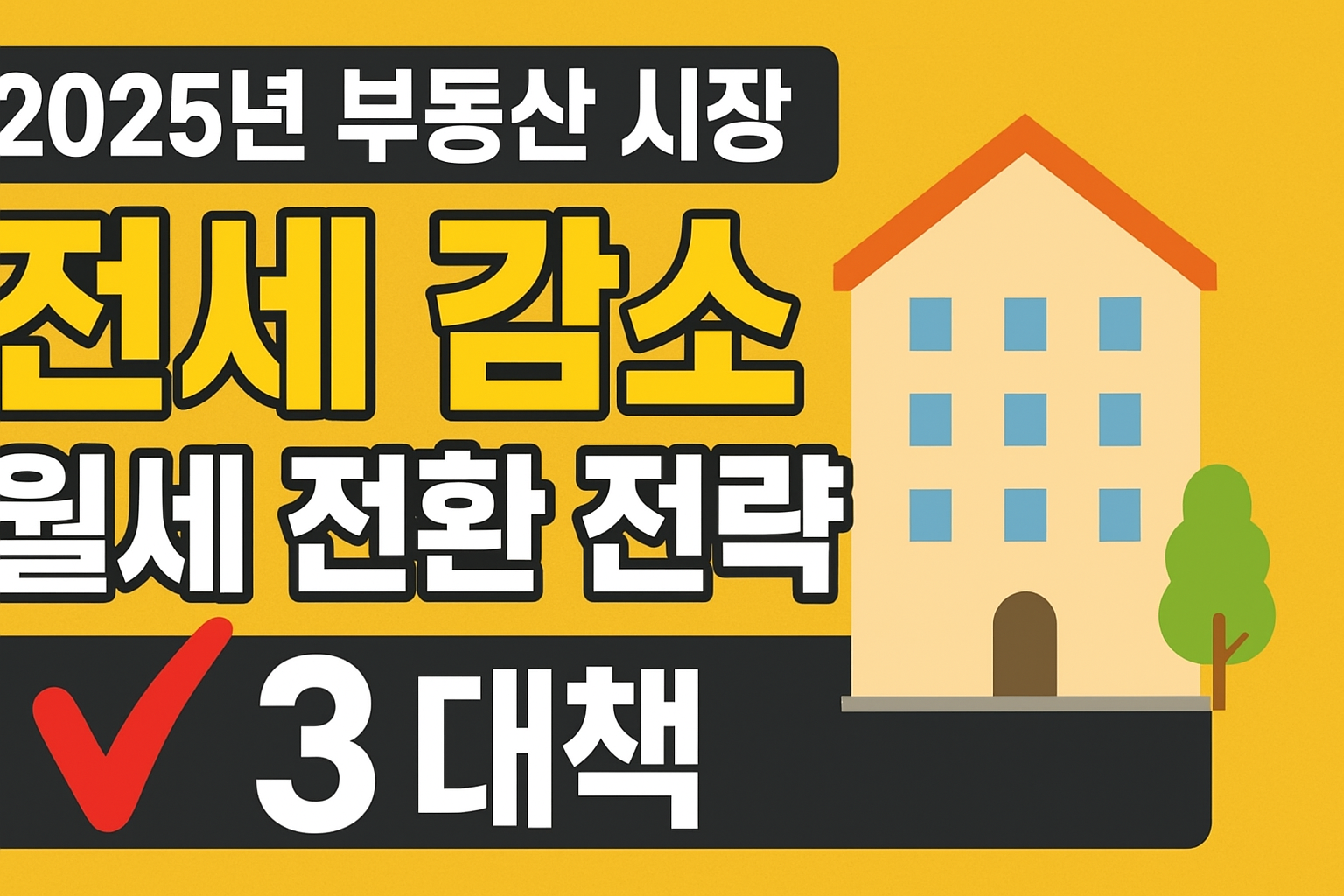 2025년 전세 시장의 변화와 월세 전환 전략