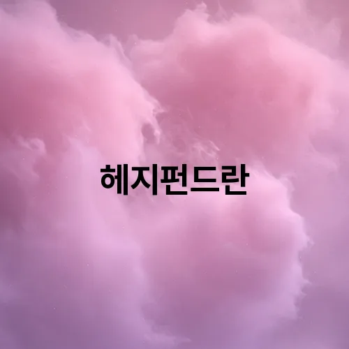 헤지펀드란