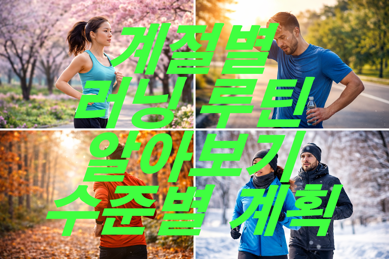 계절별 러닝 루틴 알아보기 수준별 계획