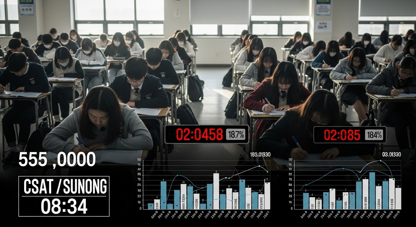 7년 만의 역대급 수능: 황금돼지띠와 사탐런이 만든 입시 지각변동