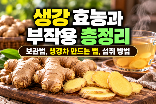 생강 효능과 부작용 총정리｜생강 보관법, 생강차 만드는 법과 올바른 섭취 방법