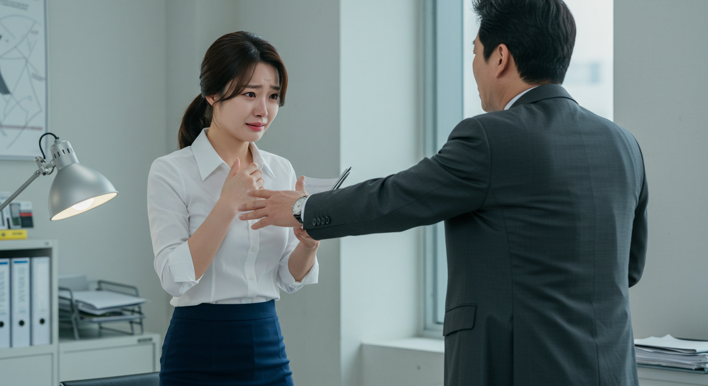 직장에서 괴롭힘 당하는 여성