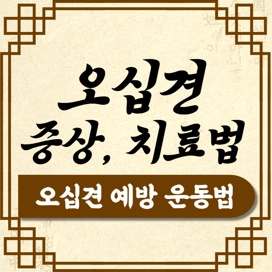 오십견에 좋은 운동 스트레칭