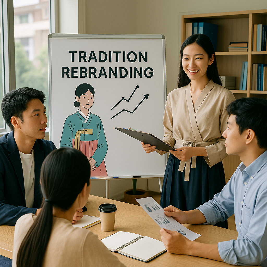 공공기관과 협업하는 전통 리브랜딩 회의