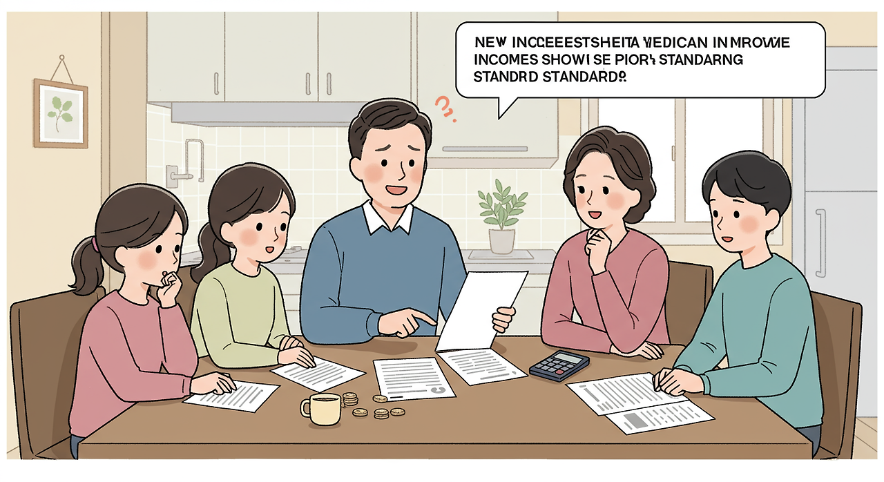 2025 중위소득 기준표 가구별 비교