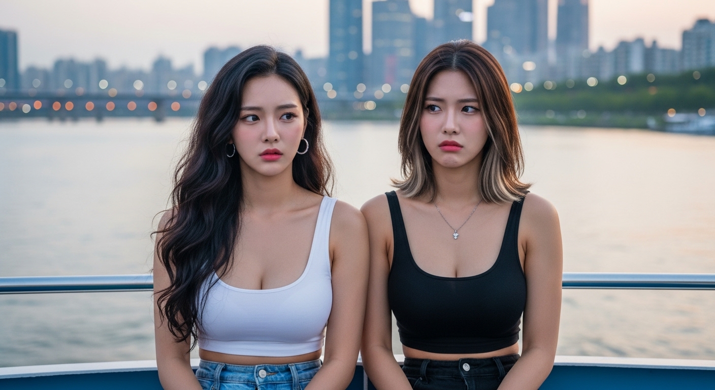 불안해하는 여성들