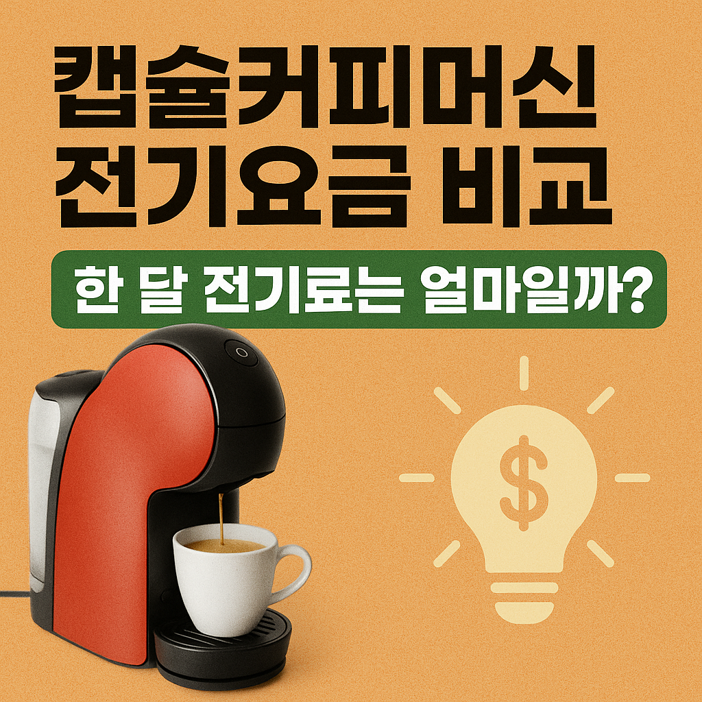 캡슐커피머신 전기요금