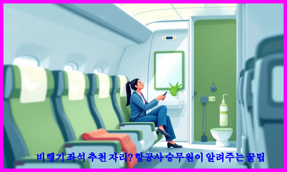 비행기 좌석 추천 자리? 항공사 승무원이 알려주는 꿀팁