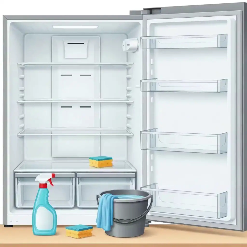 냉장고 청소 준비