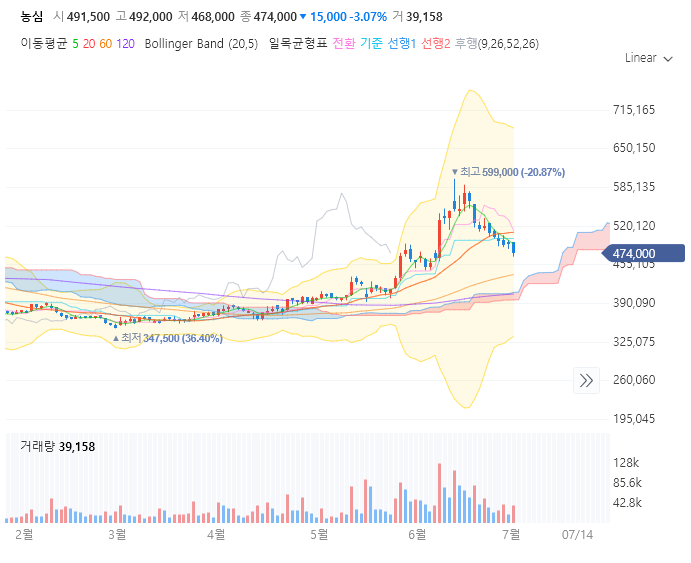 농심 주가 전망