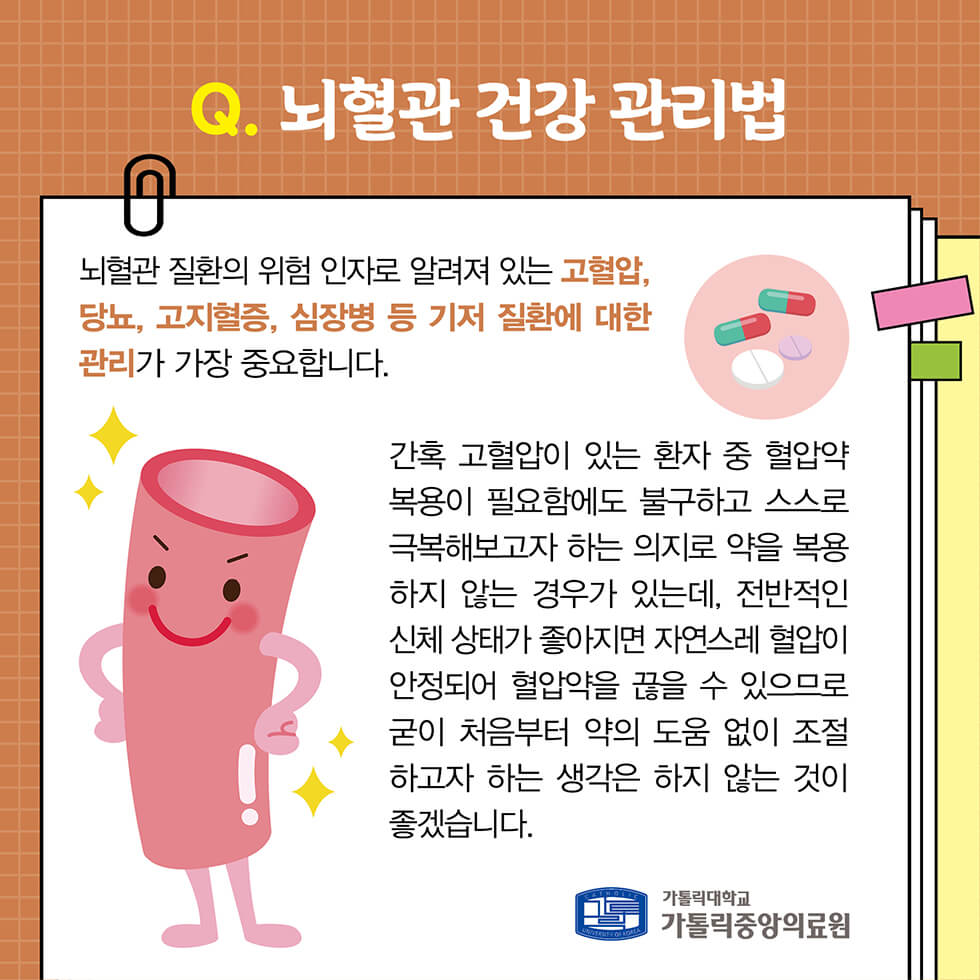 뇌동맥류 총정리 원인 증상 치료법 예방
