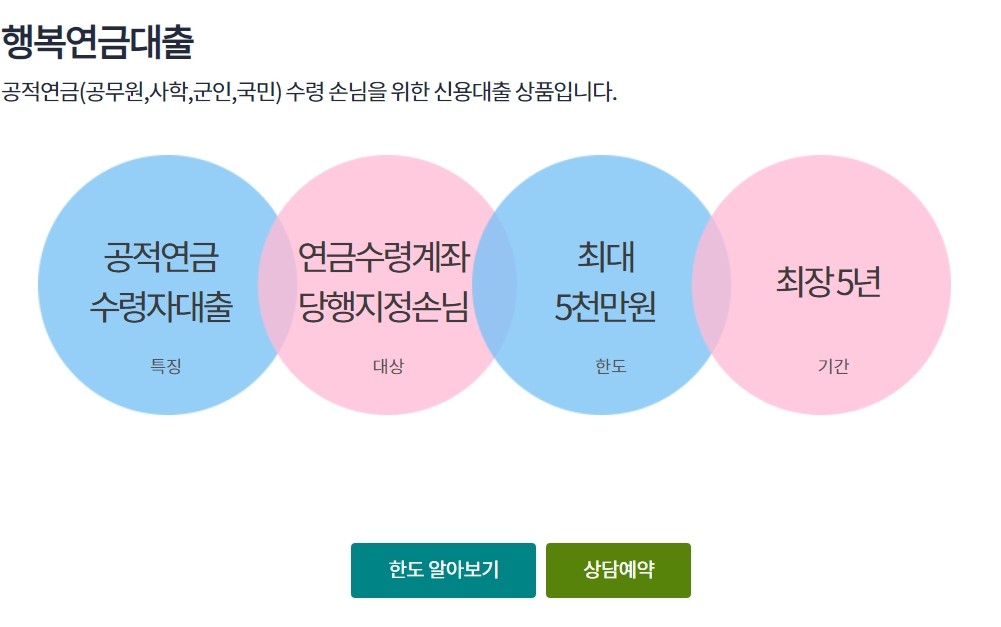 하나은행 행복연금대출