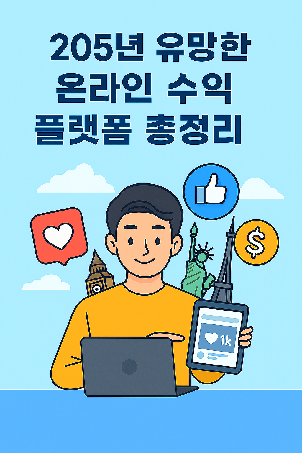 온라인 수익 플랫폼 썸네일 이미지