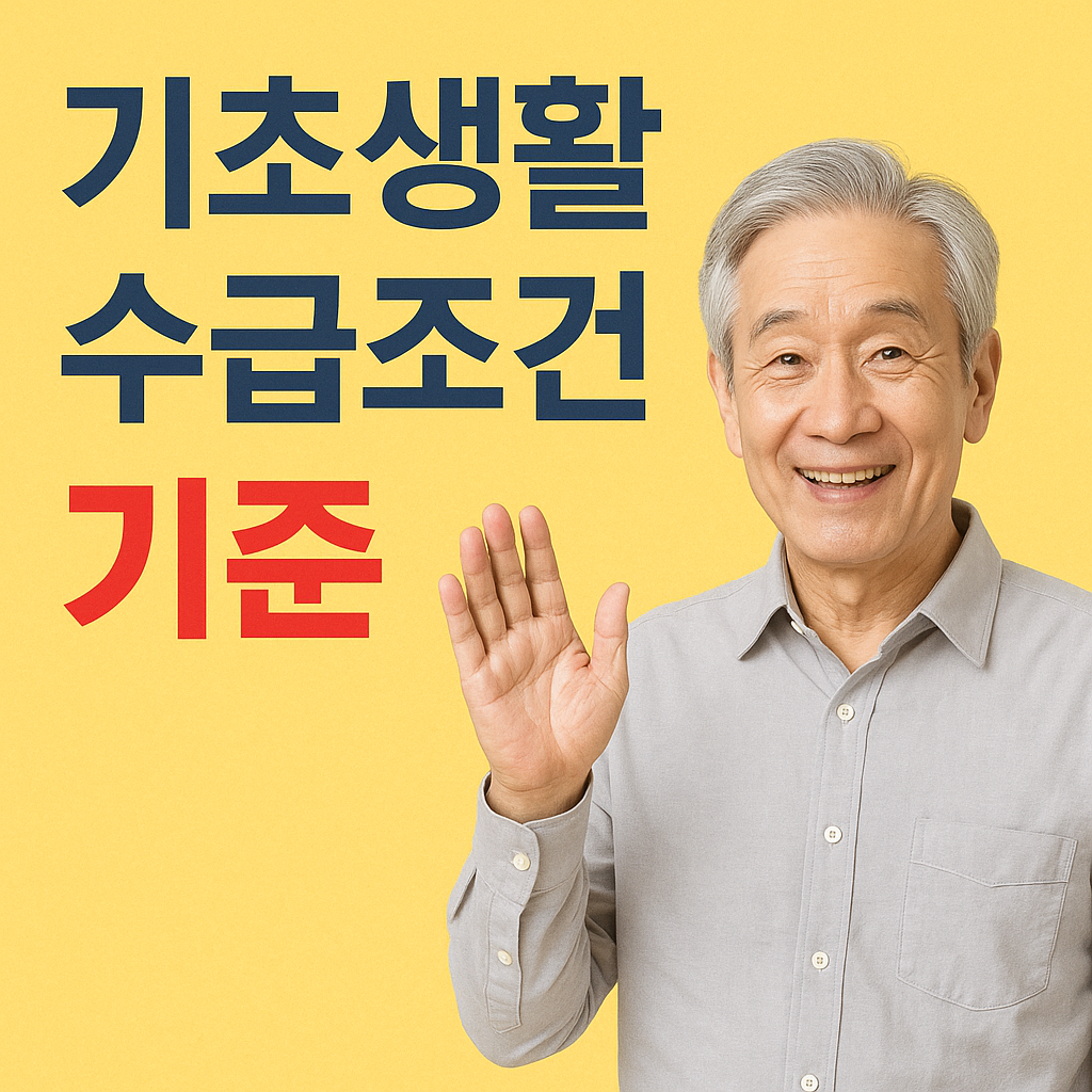 기초생활수급자 조건알아보기
