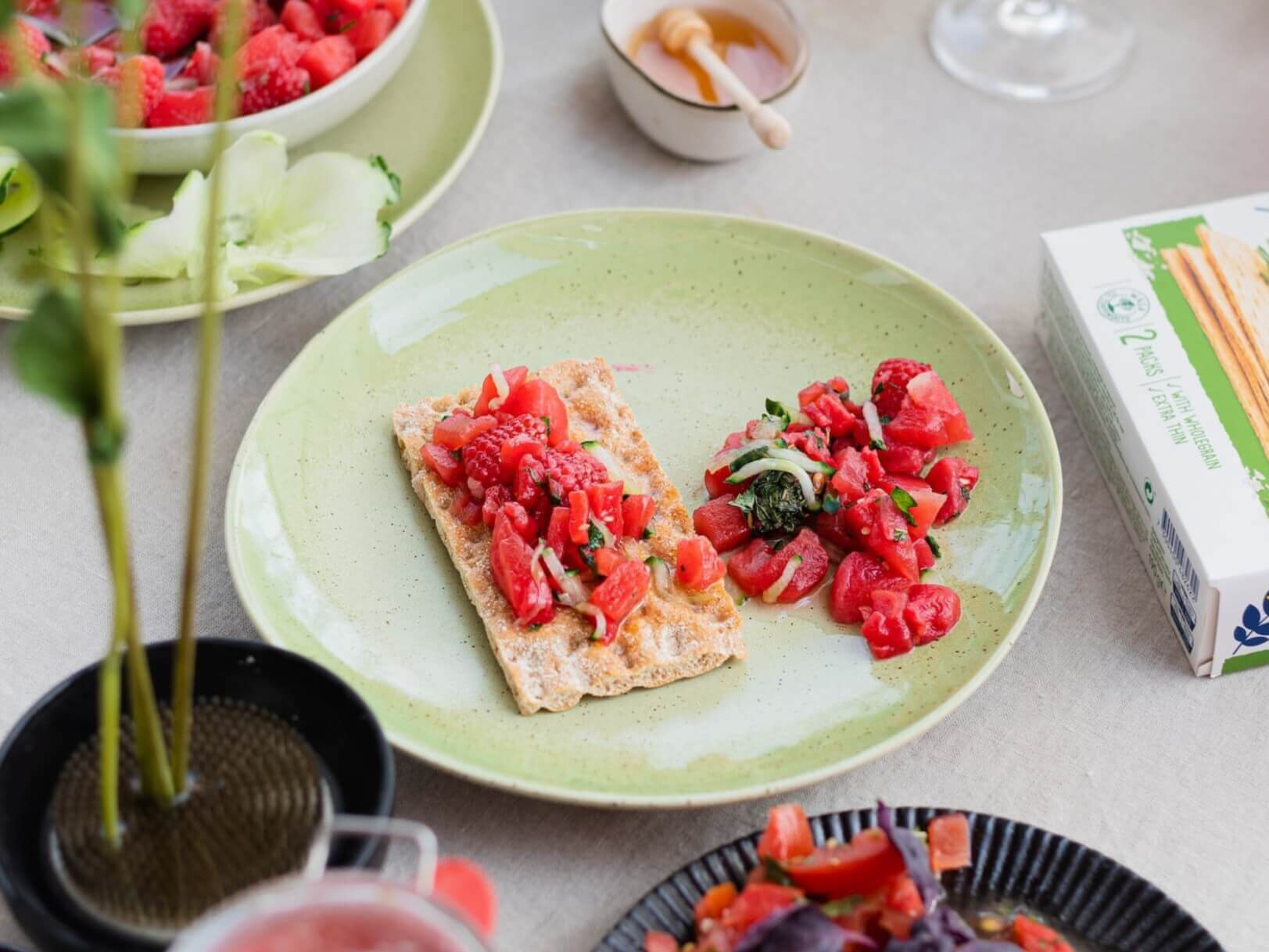 크림치즈-딸기-카나페