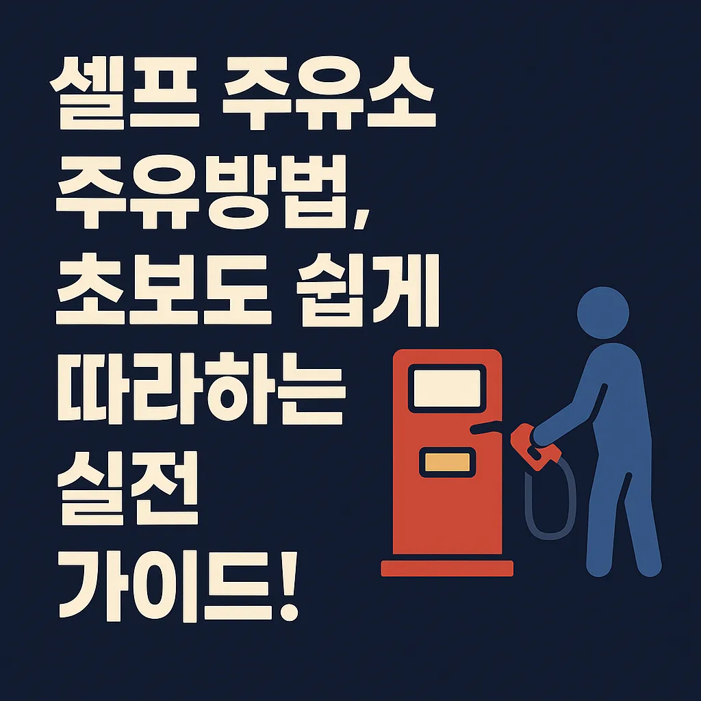 셀프 주유소 주유방법, 초보도 쉽게 따라하는 실전 가이드!