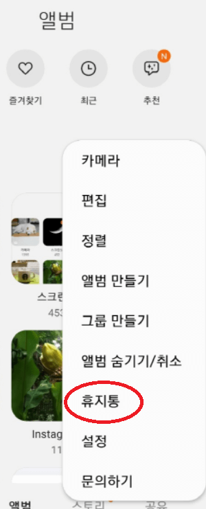 스마트폰 갤러리에서 삭제된 사진 복구 방법