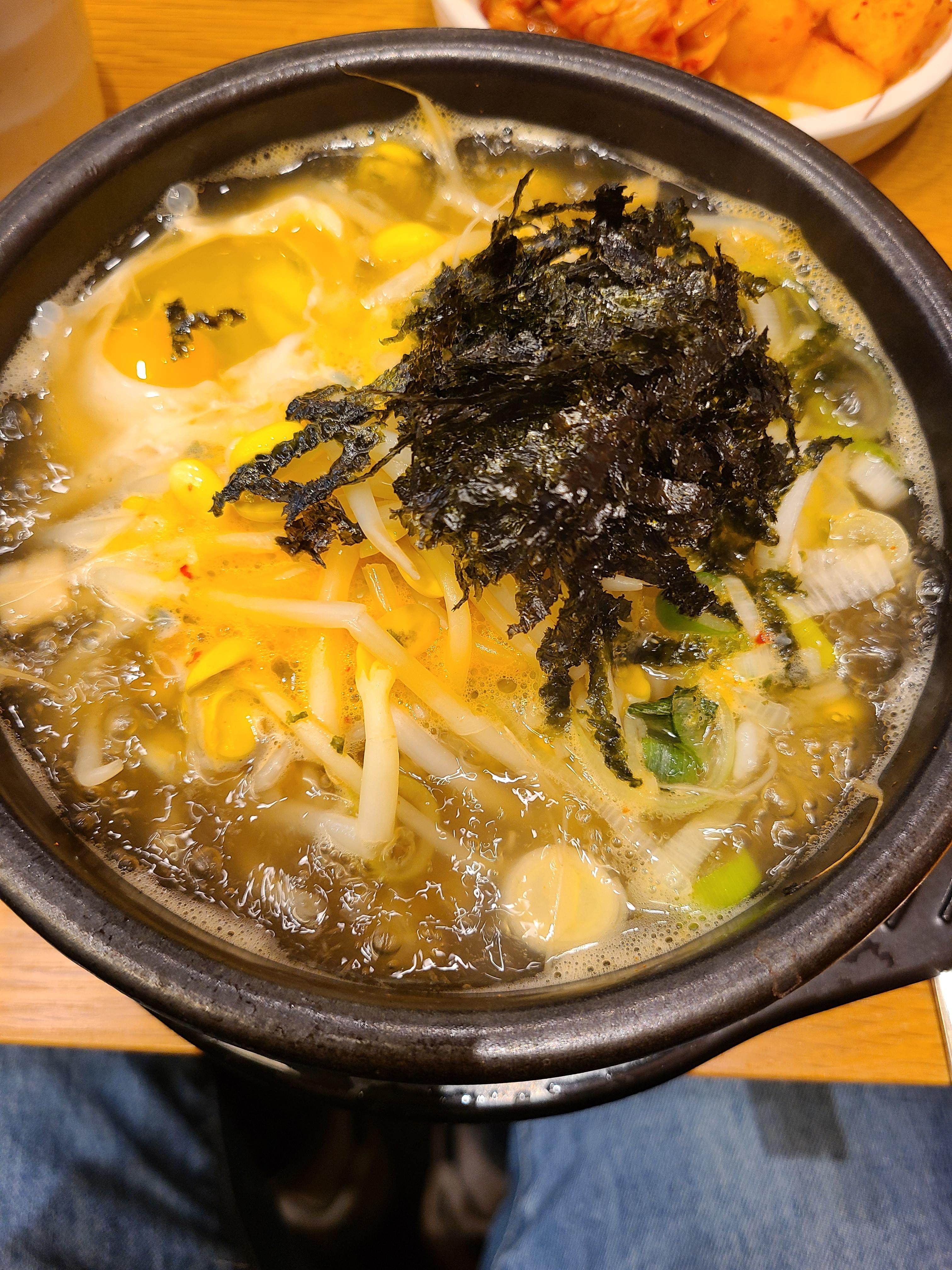 Bean Sprout Rice Soup