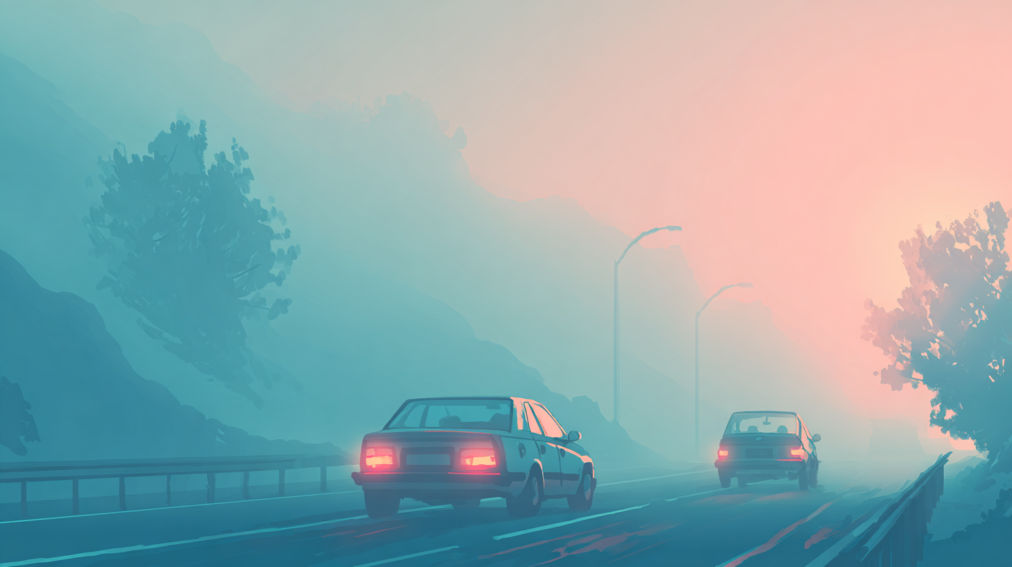 안개 낀 날 운전 팁(초보 운전자)