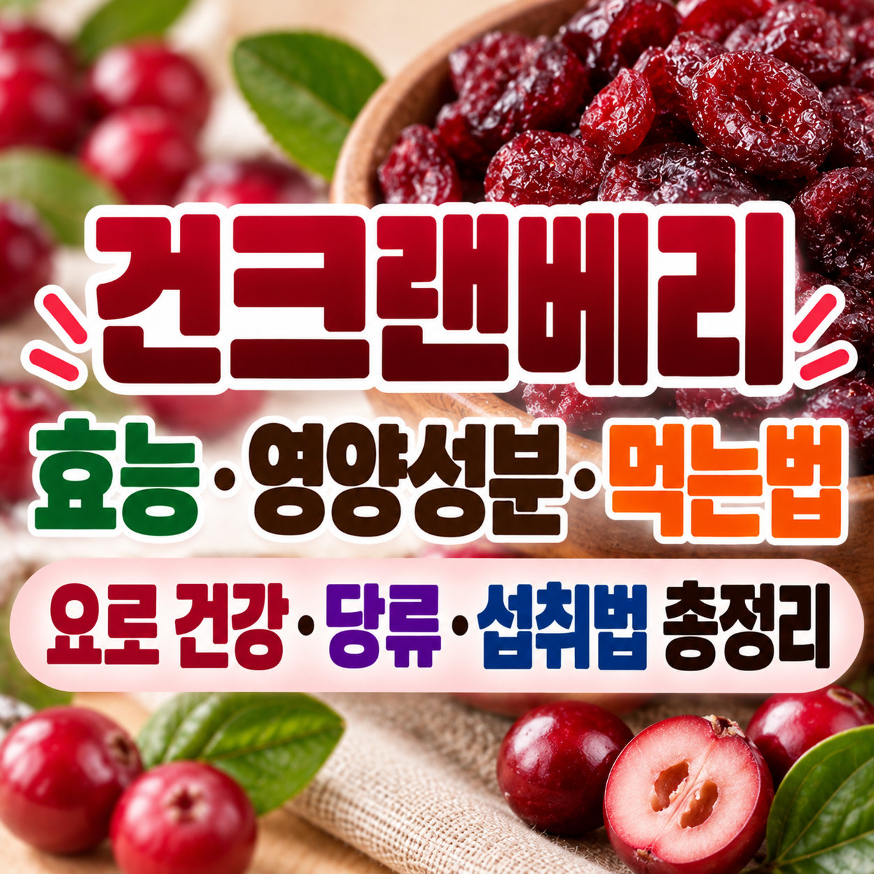 건크랜베리 효능
