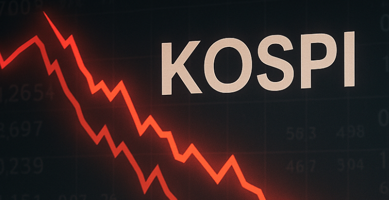 주가하락 이미지