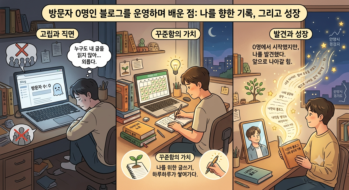 이미지 설명: 방문자 0명인 블로그를 운영하며 배운 점