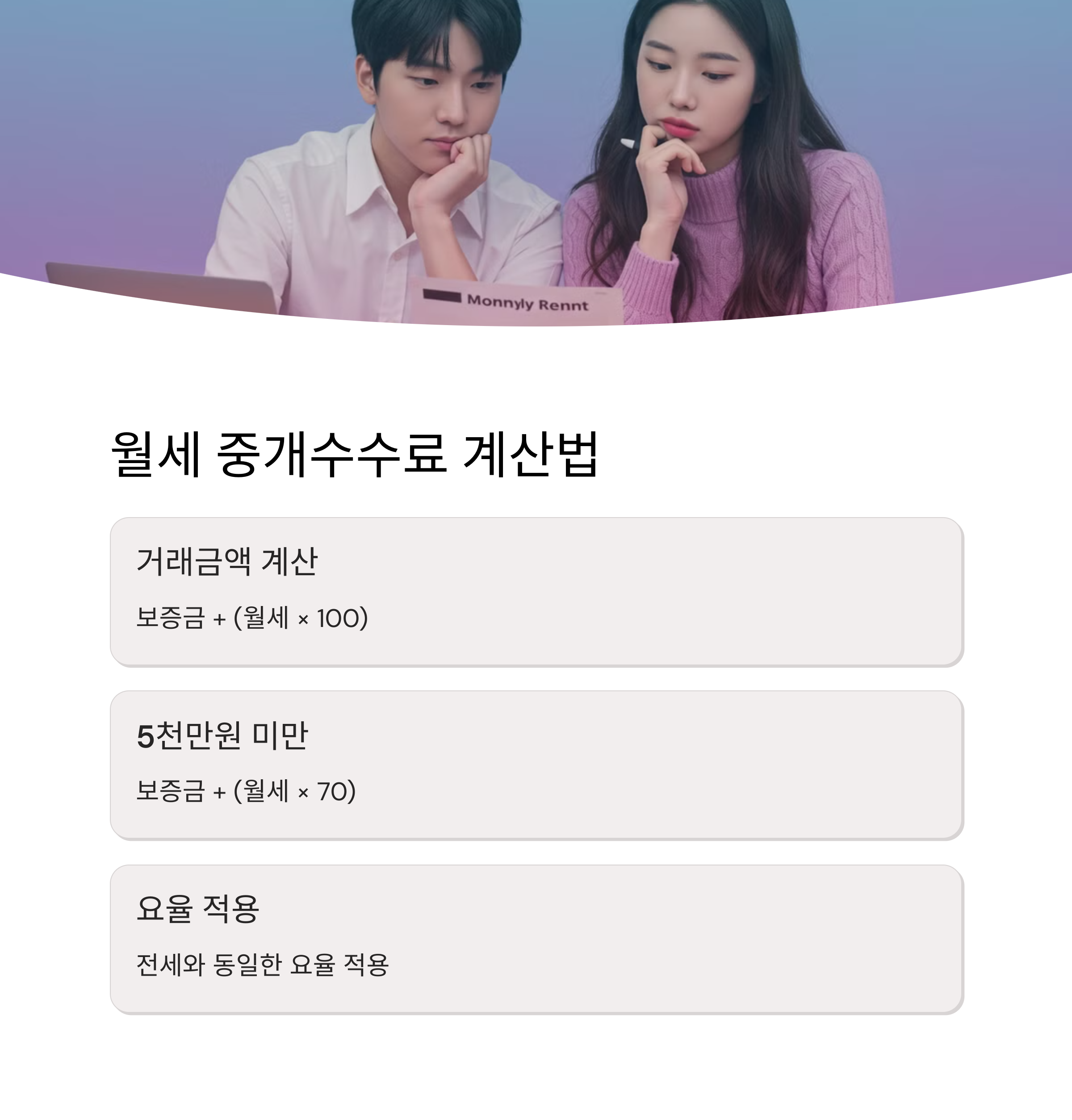 공인중개사무소 중개수수료 계산법과 아끼는 방법 총정리