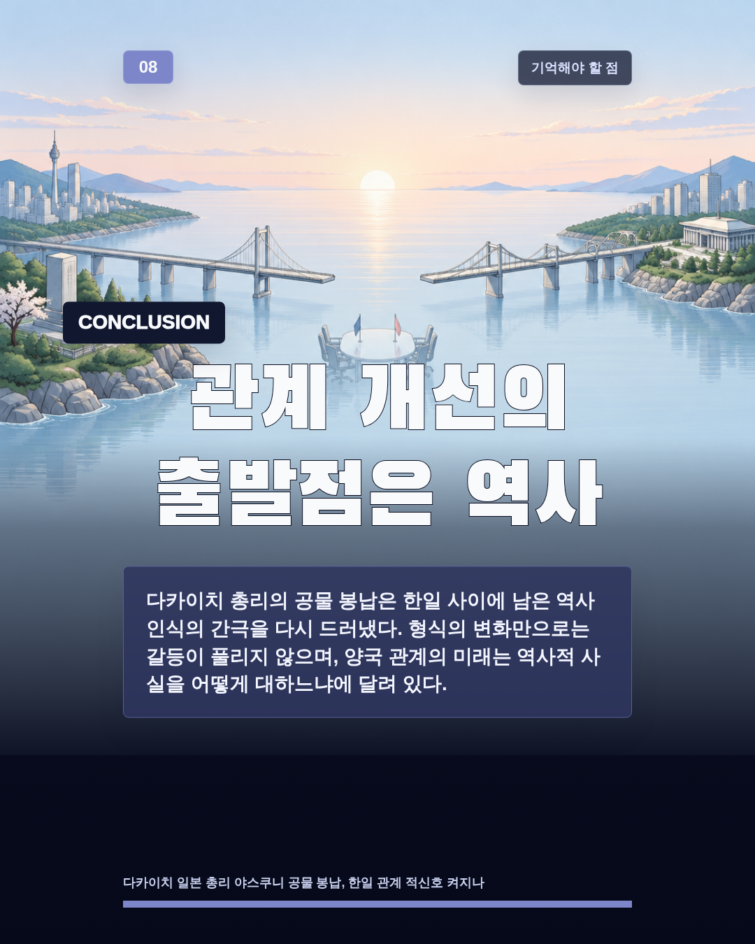 관계 개선의 출발점은 역사
