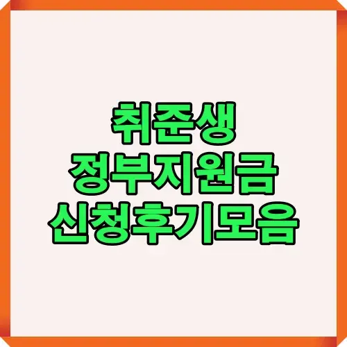 취준생 정부지원금 신청후기를 모아둔 썸네일 이미지로 국민취업지원제도 지원금, 조건, 상담 절차, 장단점 등을 안내하는 대표 이미지