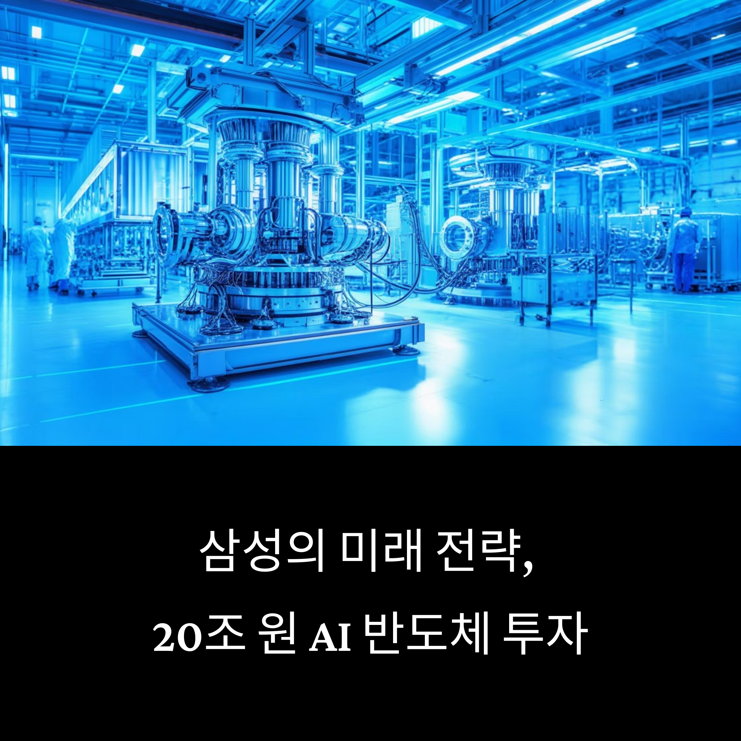 삼성의 20조 원 반도체 투자, 미래형 AI 반도체와 클린룸 공장 중심 전략