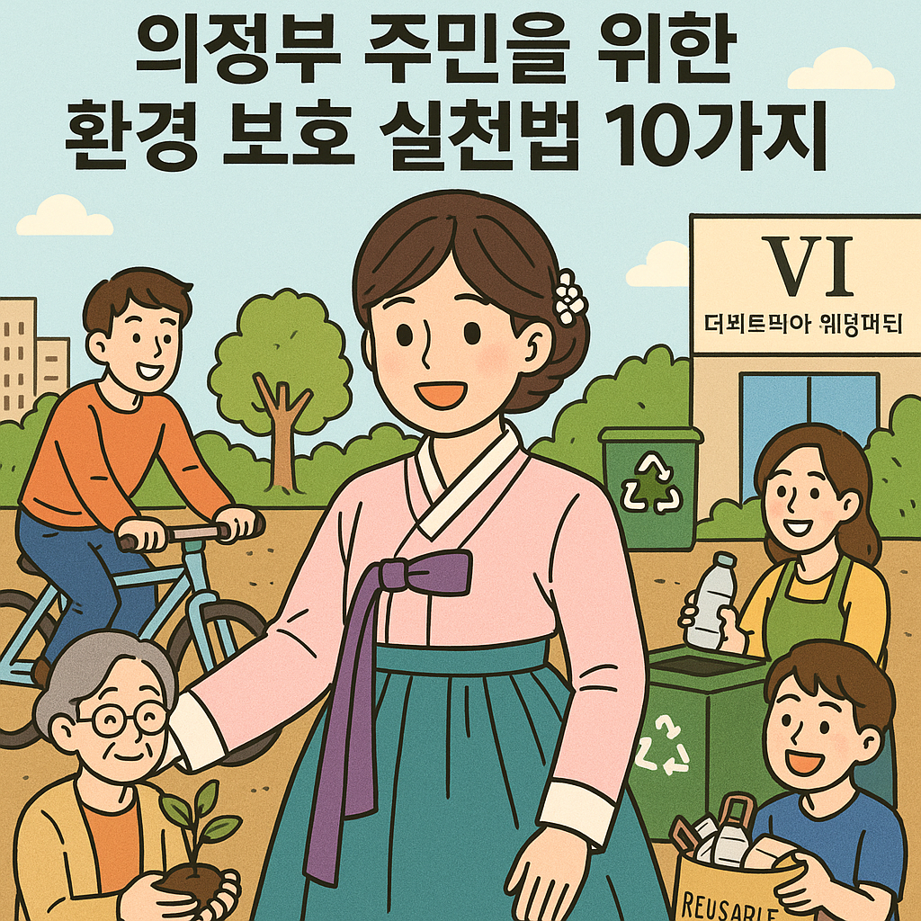 의정부 주민을 위한 환경 보호 실천법